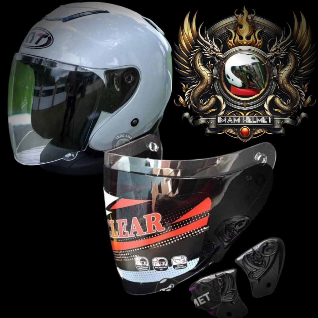 Visor Flat Helm KYT Kyoto kaca helm kyt kyoto gratis rachet Visor
