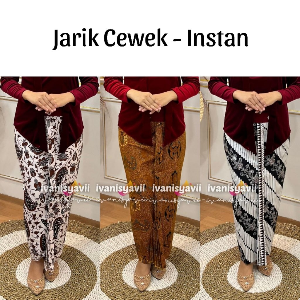 (1Jarik) Jarik Cewek / Jarik Wiru Instan | Size Standar / Jumbo ~Jce