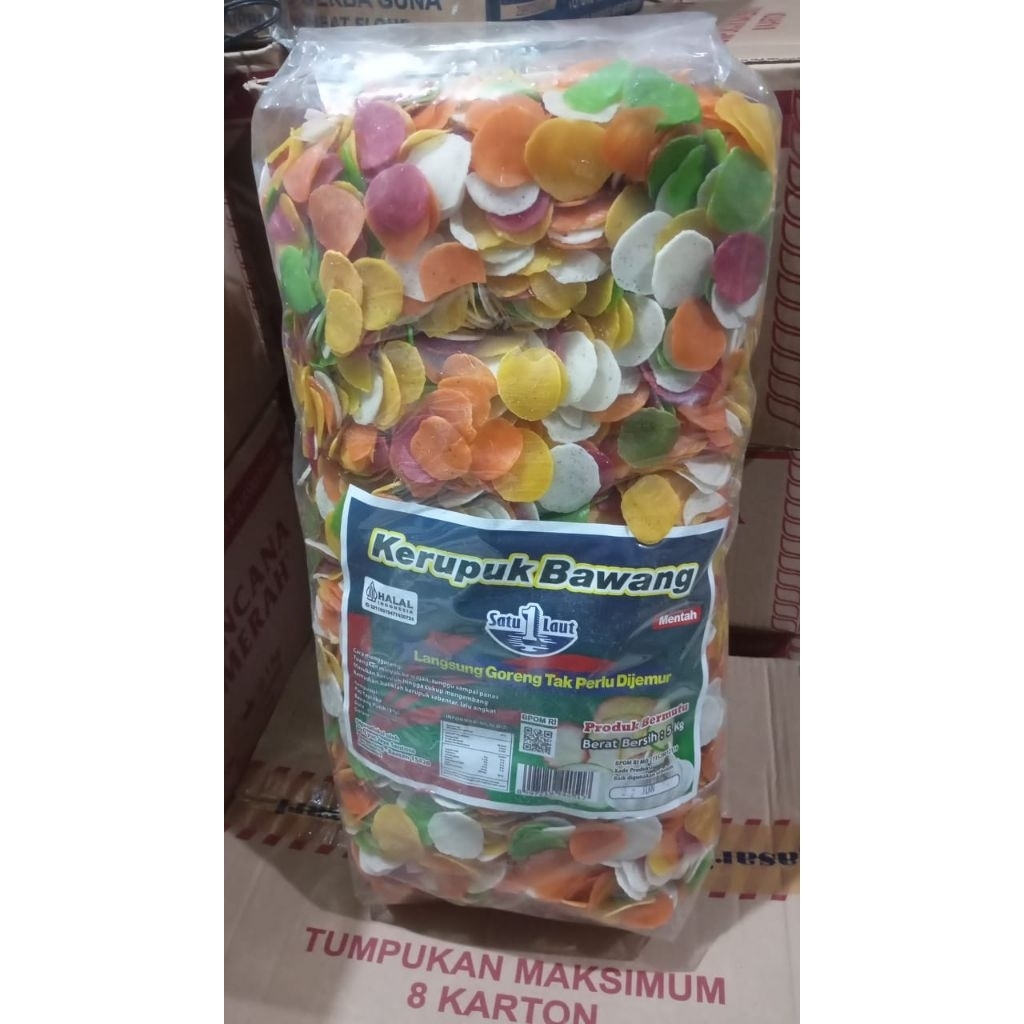 

KERUPUK BAWANG PELANGI SATU LAUT 5KG