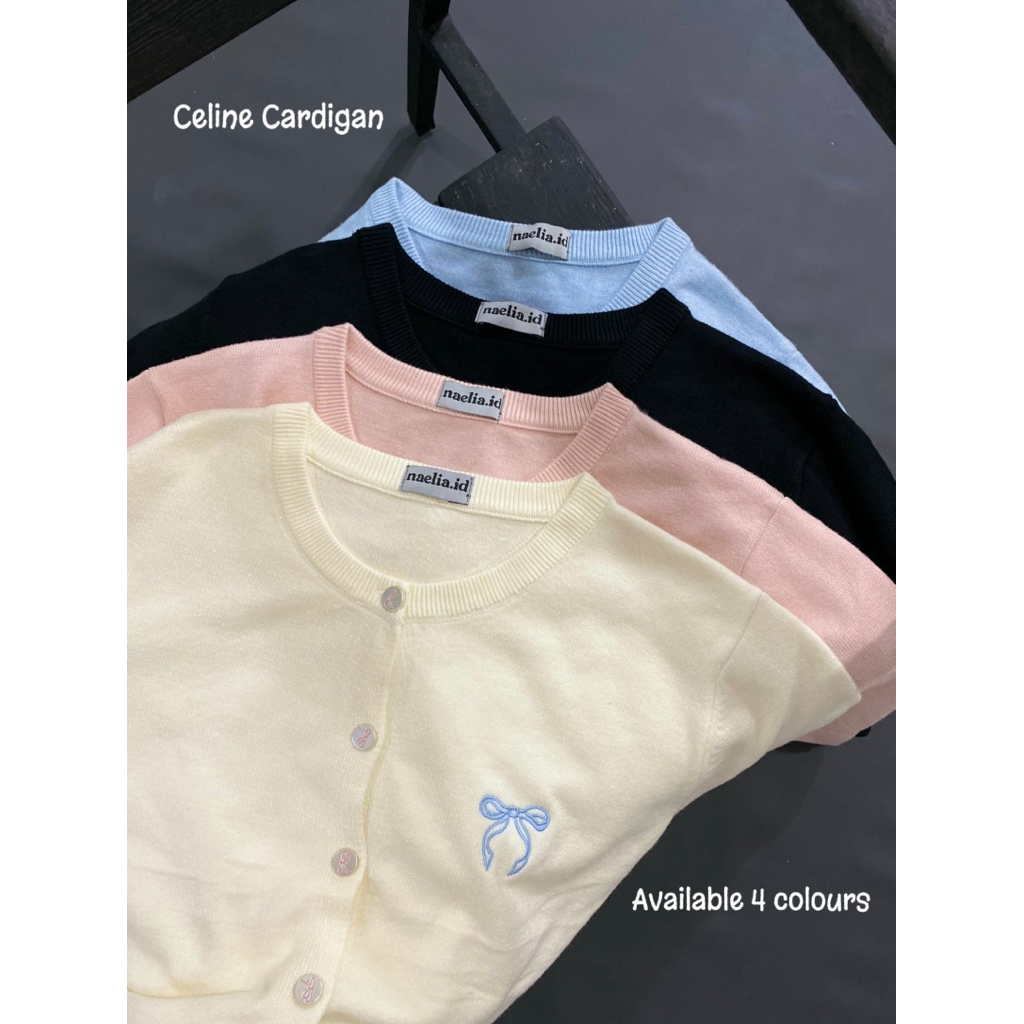 naelia.id | Celine Cardigan | Atasan Wanita | Cardigan Ribbon