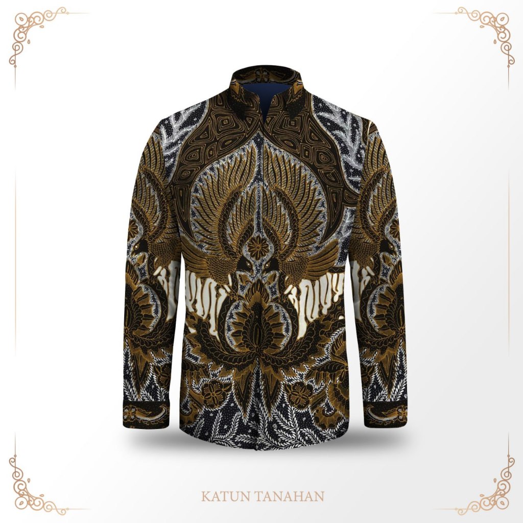Kemeja pria lengan panjang batik tulis exclusive pola baju batik pria bahan katun premium batik tuli