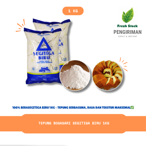 

TEPUNG BOGASARI SEGITIGA BIRU 1KG | FreshStock
