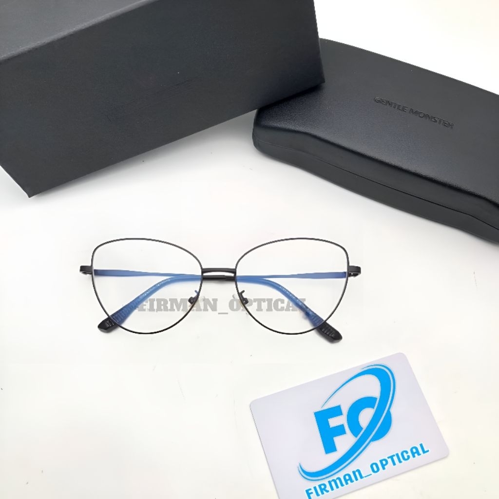 frame kacamata cat eye titanium kacamata minus paket lensa photocromic