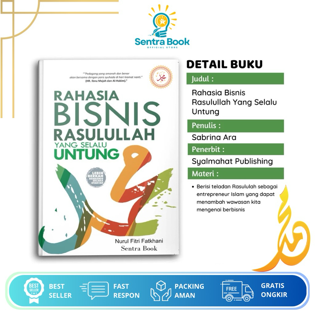 Buku Rahasia Bisnis Rasulullah yang Selalu Untung Buku Islami Buku Bisnis Buku Motivasi Islam