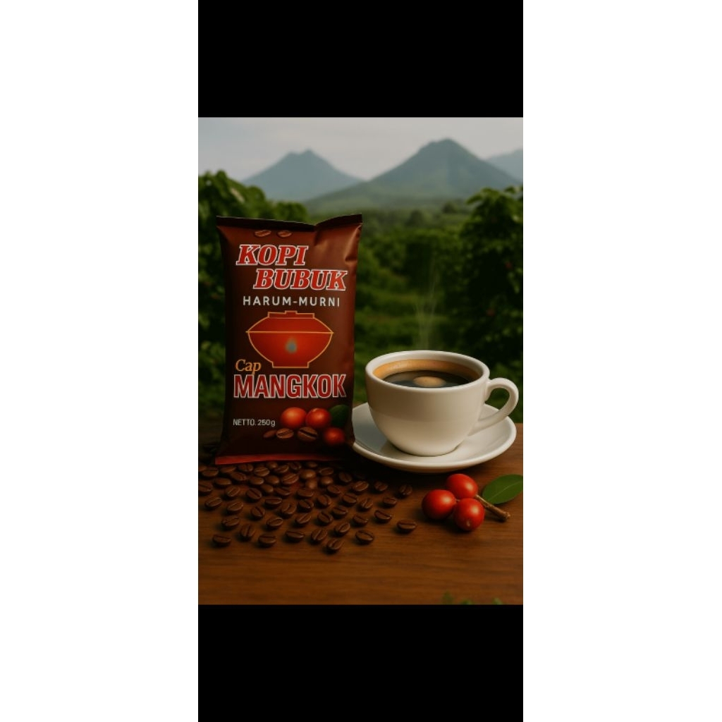 

Kopi Cap Mangkok 250gr Asli Lampung - Premium Robusta Bubuk Wangi Khas, Rasa Kuat & Pekat, Kopi Bubuk Tradisional Indonesia