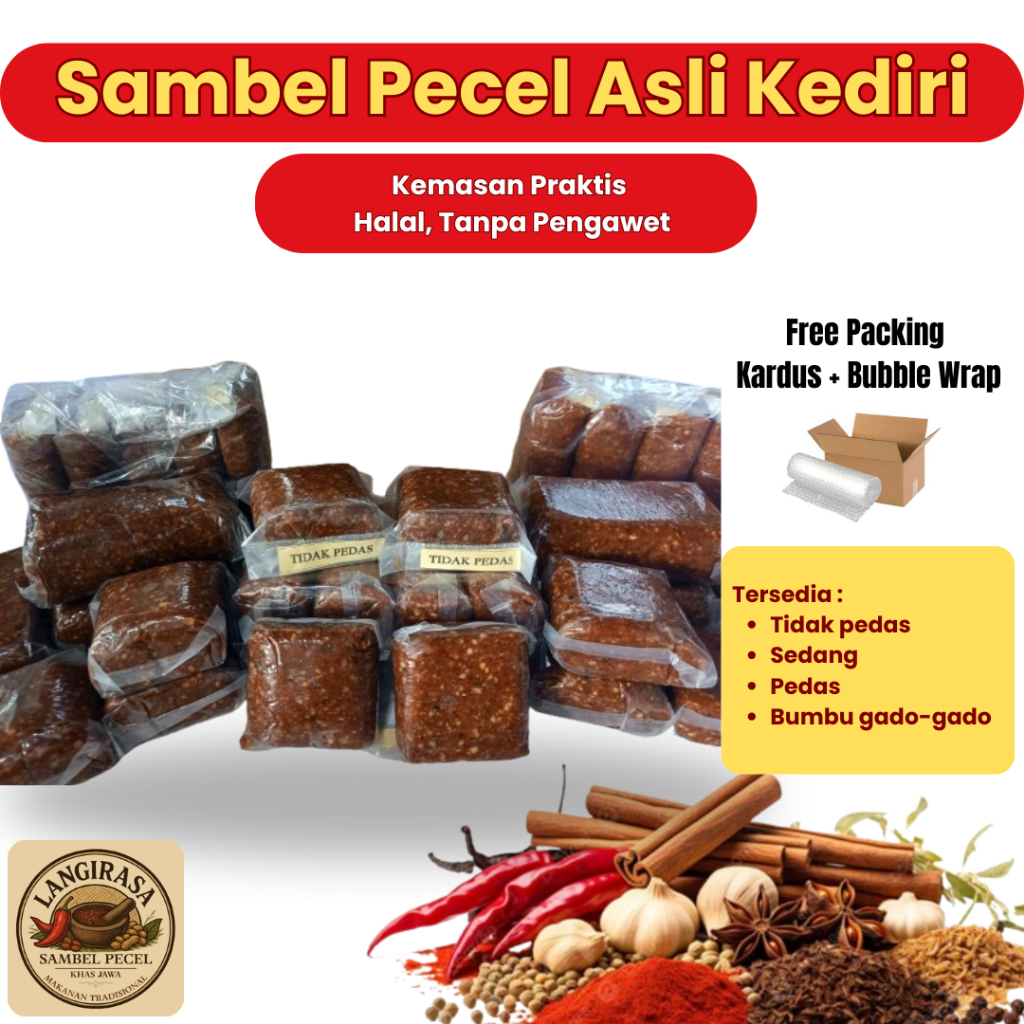 

Sambel Pecel Kediri Asli 100 gram - bumbu pecel sambal pecel bumbu pecel