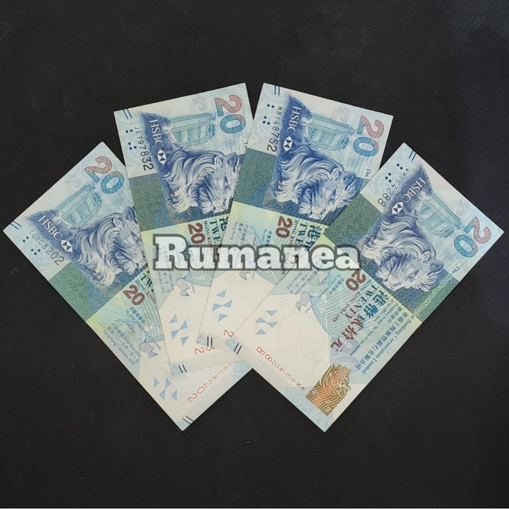 Dolar Hongkong Uang Asing Pecahan 20 Dolar HSBC Limited