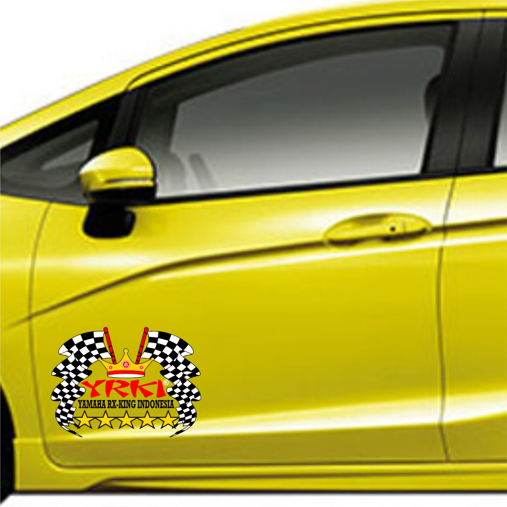 CUTTING STICKER MOBIL YRKI STIKER PINTU MOBIL RK-KING 40CM KEREN