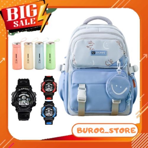 TAS RANSEL SEKOLAH PEREMPUAN TAS BACKPACK WANITA/PEREMPUAN TAS SEKOLAH ANAK FHASION SD SMP SMA/SMK