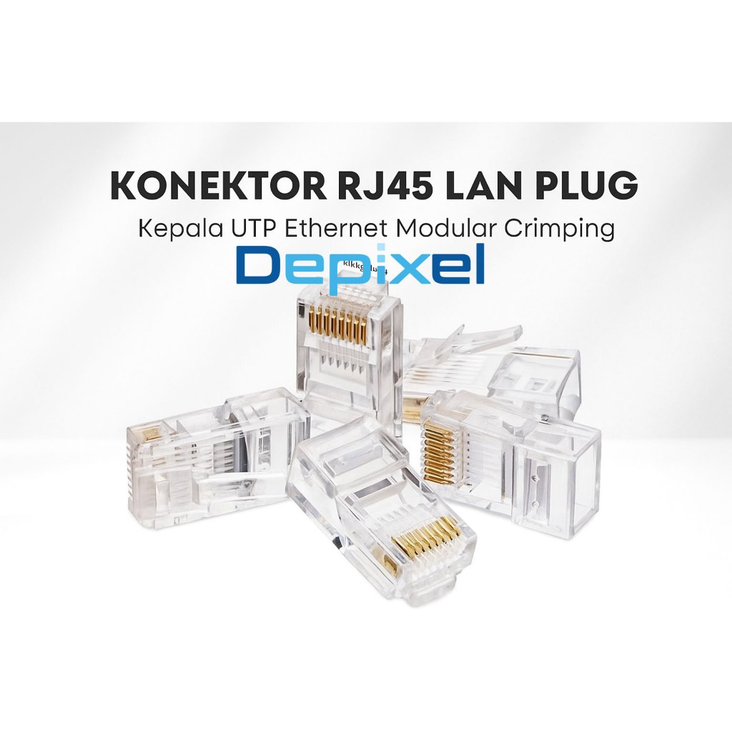 Konektor RJ45 LAN Plug  – Kepala UTP Eth