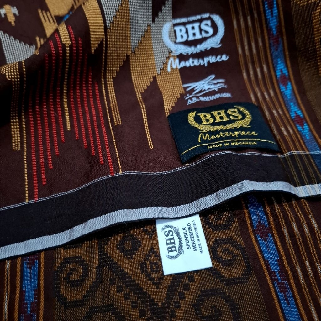 Sarung BHS Masterpiece SJN Gold Lawas Sutra Spunslik ATBM SECOND SEKALI PAKAI Limited