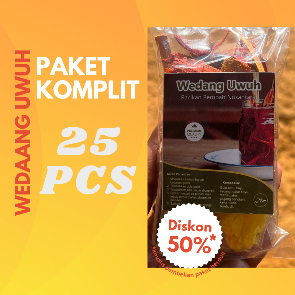 

25 pcs Wedang Uwuh Paket Komplit Khas Jogjakarta