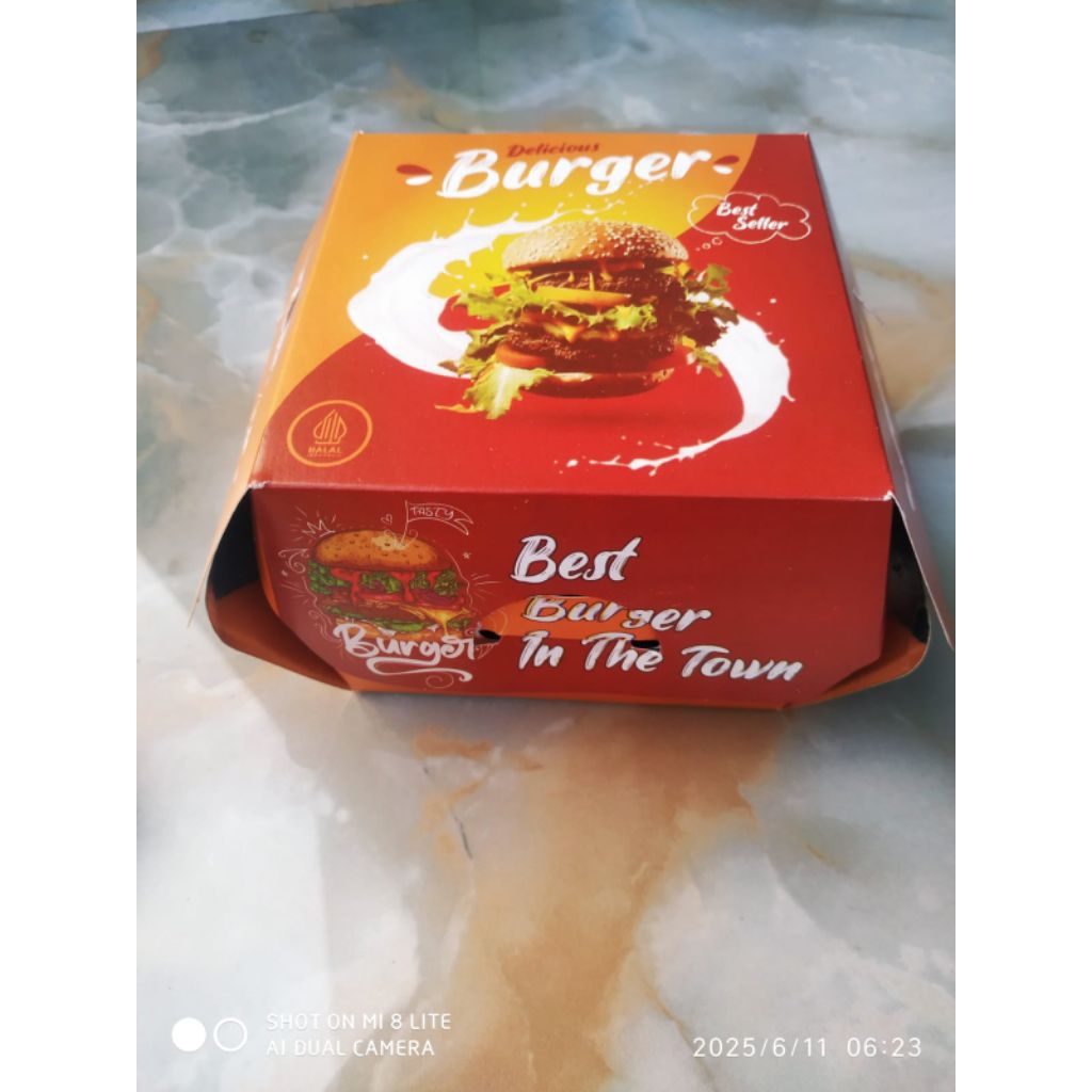 

dus burger laminasi premium 50pcs