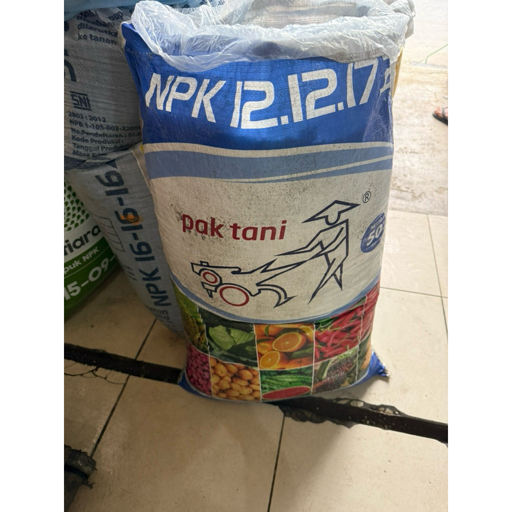 Pupuk npk pak tani 12-12-17 repack 1kg