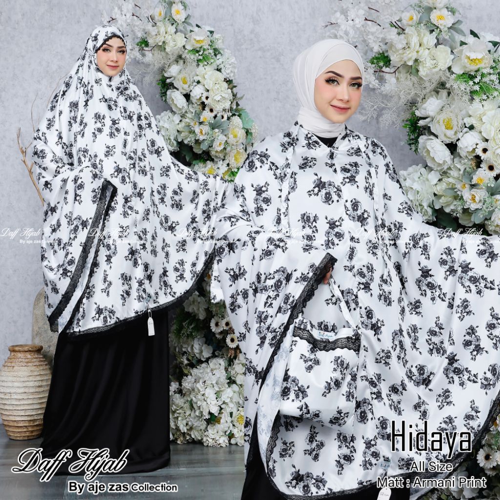 DAFF Hijab//MUKENA DEWASA 2IN1 ARMANI PRINT