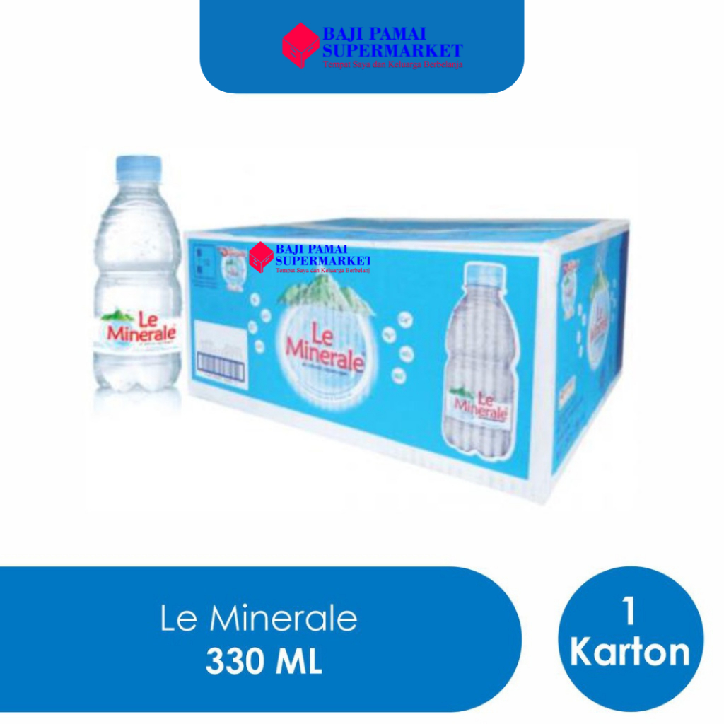 

Air Mineral Le Minerale 330 ml 1 Karton isi 24 Botol