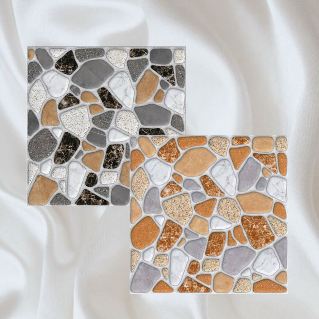 Keramik Lantai 40x40 Arwana Coastal (Motif Batu Alam dengan Permukaan Kasar) - Keramik Lantai Garasi