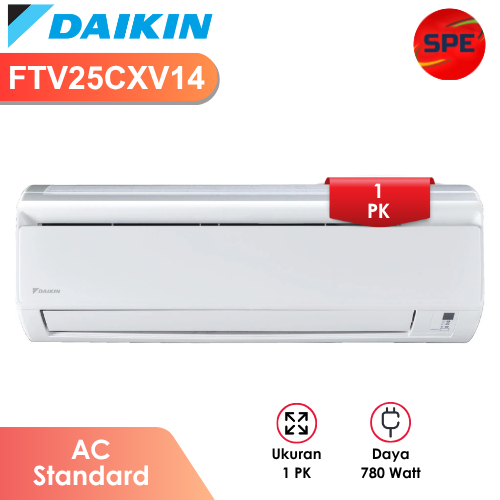 AC 1 PK DAIKIN STANDARD MALAYSIA FTV25CXV14 GARANSI RESMI (MEDAN)