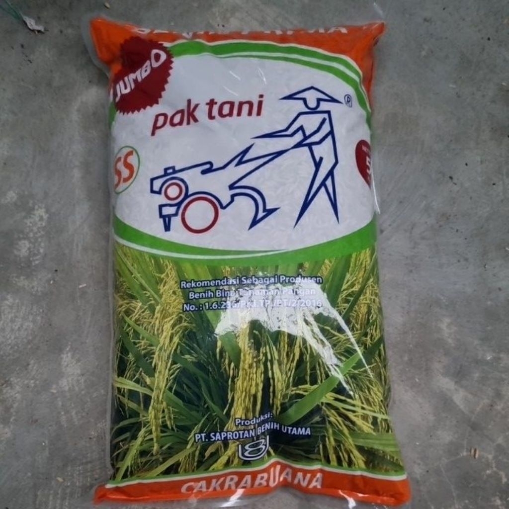 Benih Padi Cakrabuana Jumbo Pak Tani 5kg exp 05/2026