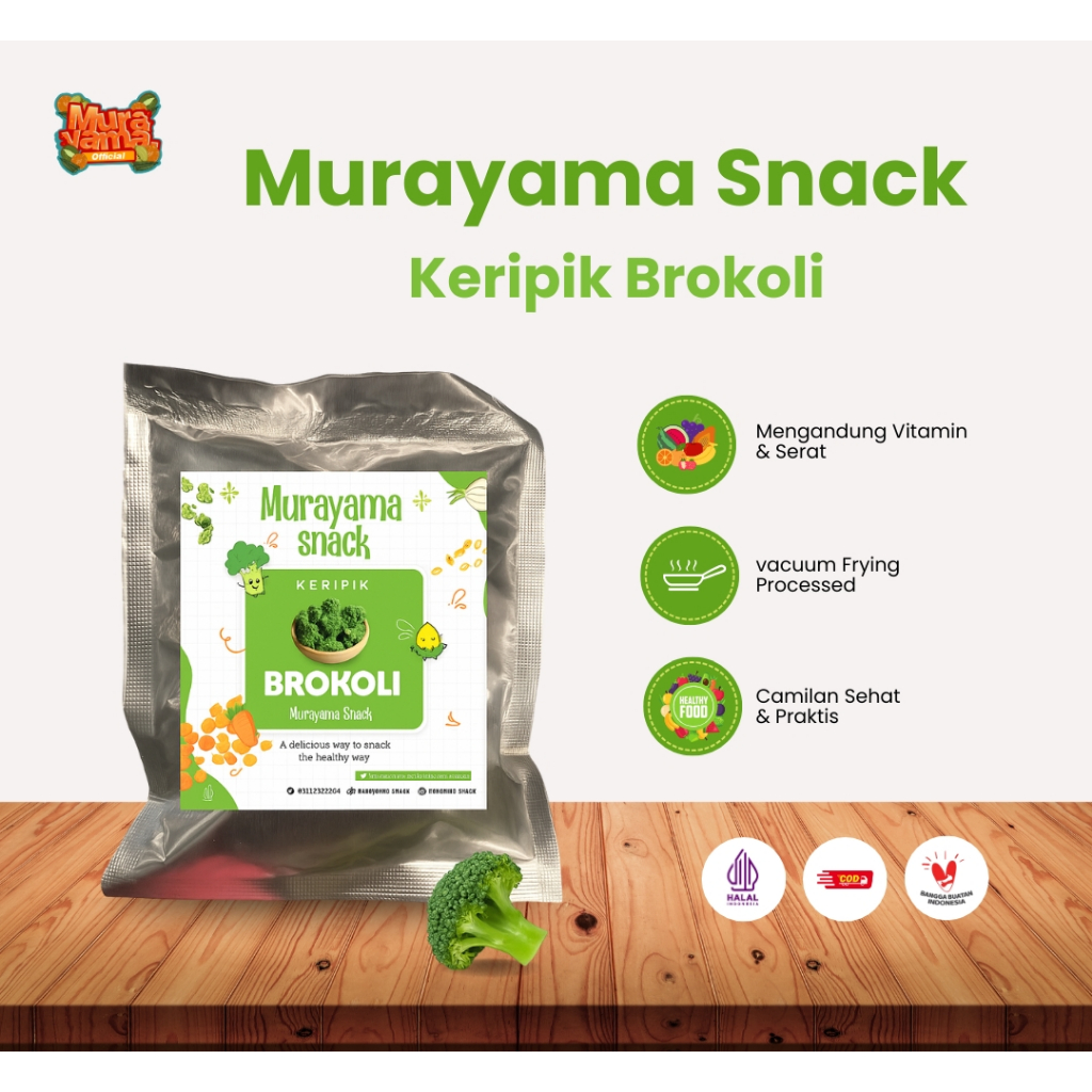 

KERIPIK BROKOLI 30GR MURAYAMA SNACK