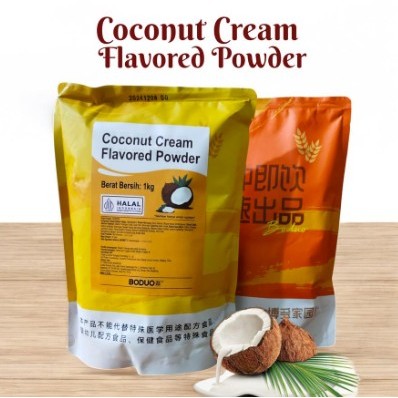 

Boduo Coconut Cream Flavored Powder - 1kg - Santan Bubuk Kelapa Powder