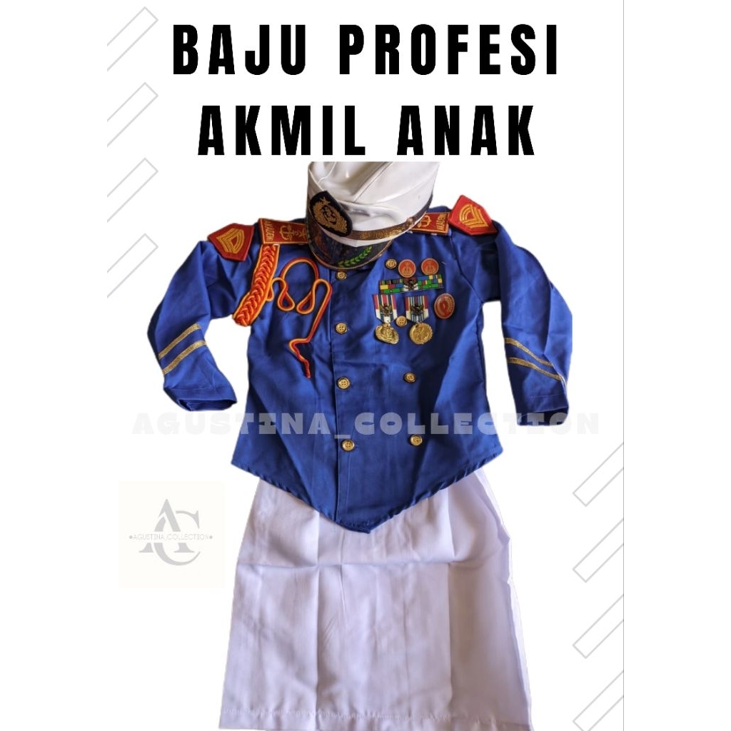 BAJU PROFESI AKMIL/TARUNA ANAK CEWEK/BAJU KARNAFAL AKMIL/TARUNA ANAK LENGKAP