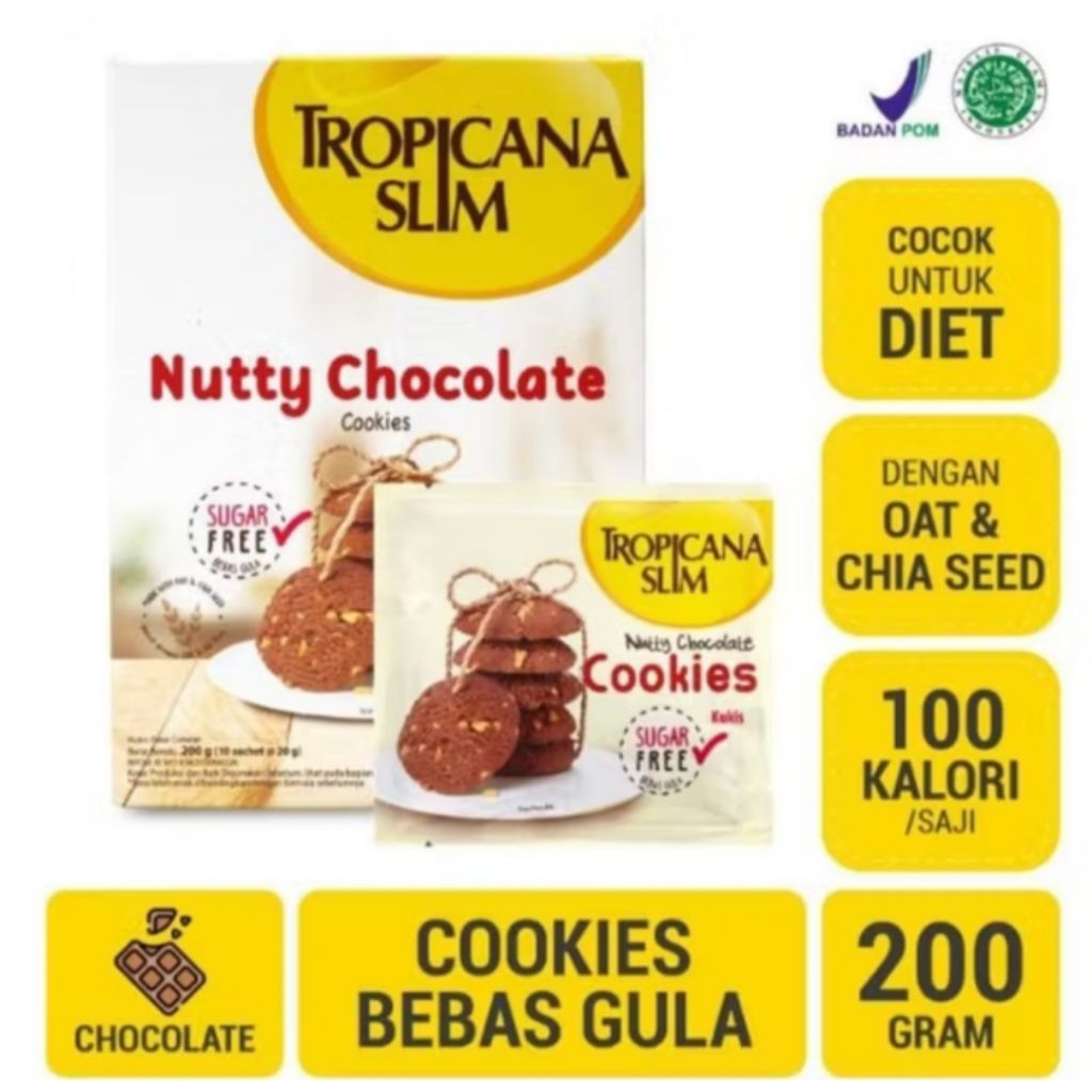 

Tropicana slim Nutty Chocolate cookies 200g