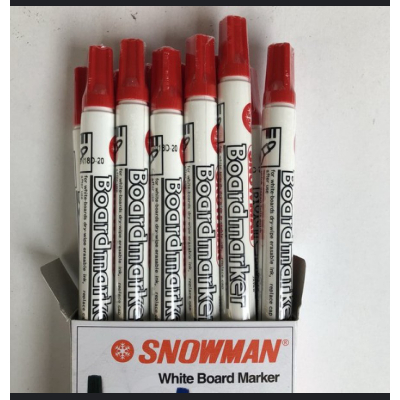 

Ay00! SNOWMAN - Spidol Whiteboard / Papan Tulis (1 Pack) Hitam, Biru, Merah