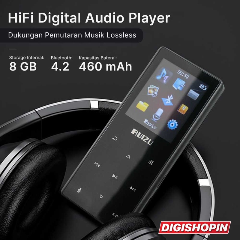 UIZU HiFi Digital Audio Player DAP MP3 Player Bluetooth 8GB