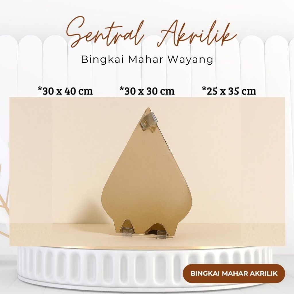BINGKAI MAHAR AKRILIK WAYANG | BINGKAI MAHAR PERNIKAHAN | HARGA PROMO