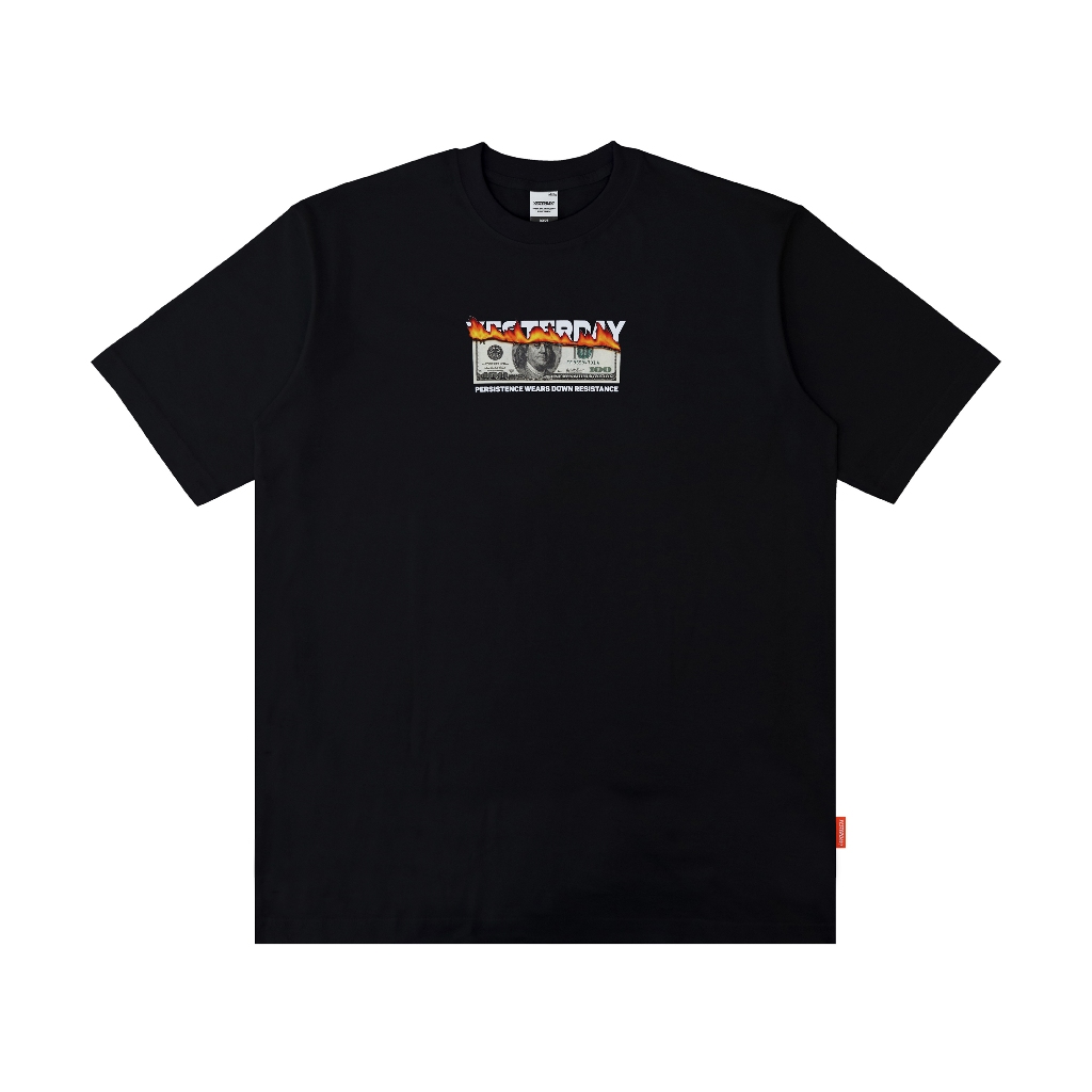 Yesterday – Baju Kaos Distro Pria Original T-Shirt Pria Cowok Keren Hitam Burm