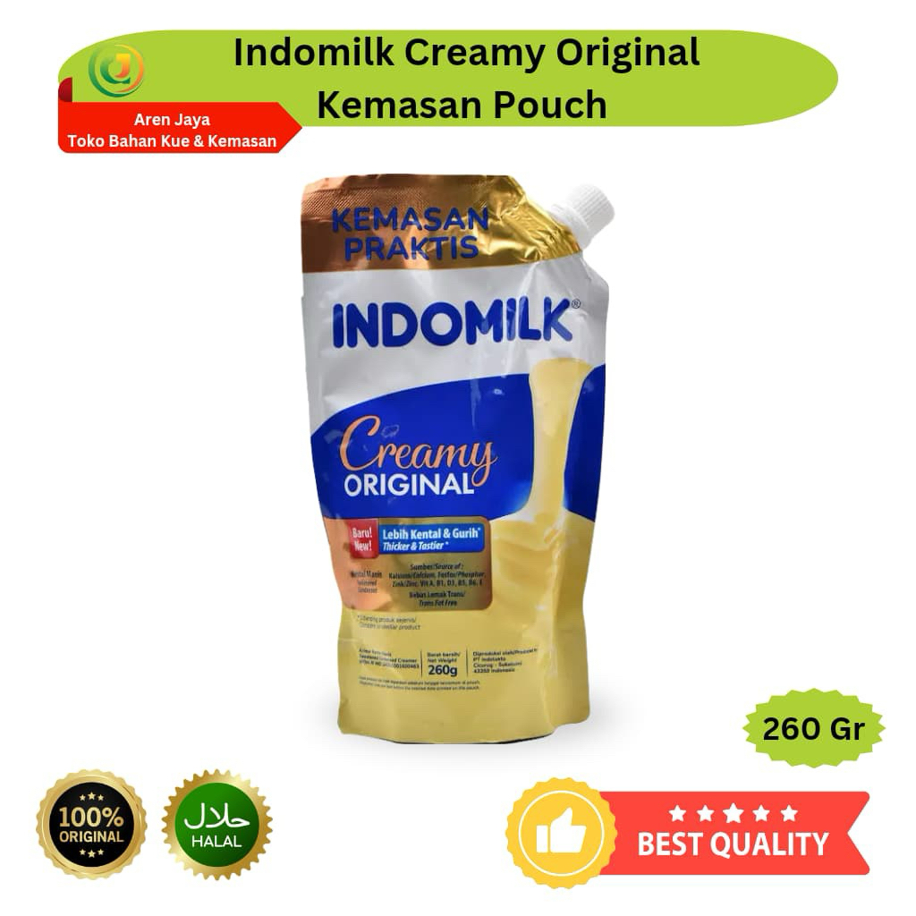 

Indomilk Creamy Original Susu Kental Manis Putih Pouch 260 Gram Original