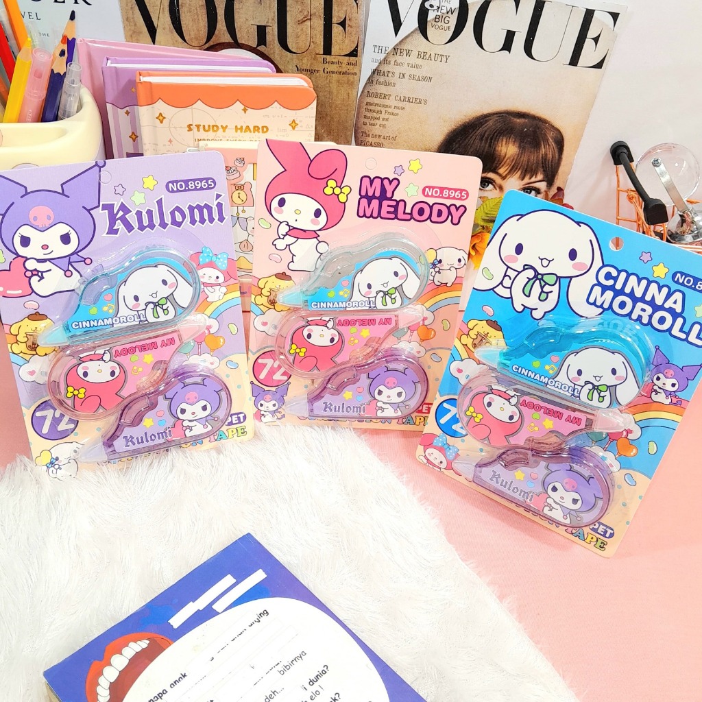 

Correction Tape RIO 3in1 Lengkap Cute Lucu / Tip-ex RIO 1 SET isi 3 PCS Harga Termurah Alat Tulis Anak Kekinian Stationary Fancy Kualitas Terbaik Bisa Grosir dan COD