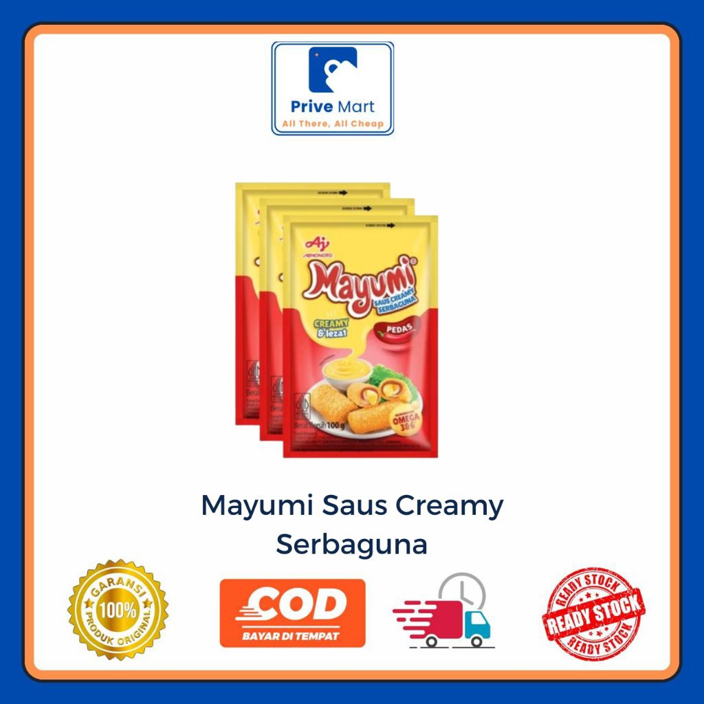 

Mayumi Saus Creamy Serbaguna - Creamy & Lezat - Pedas - 100g Prive Mart