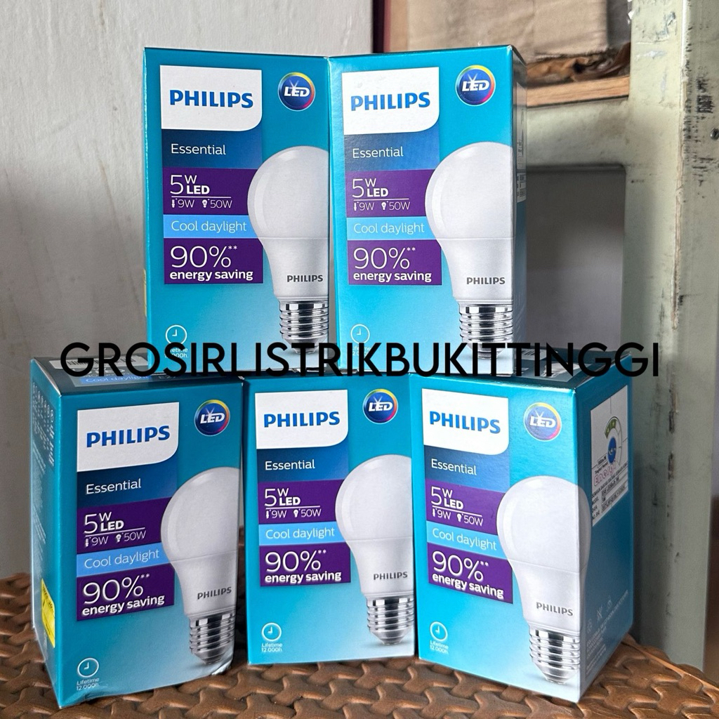 BOHLAM BOLA LAMPU 5WATT CAHAYA PUTIH PHILIPS