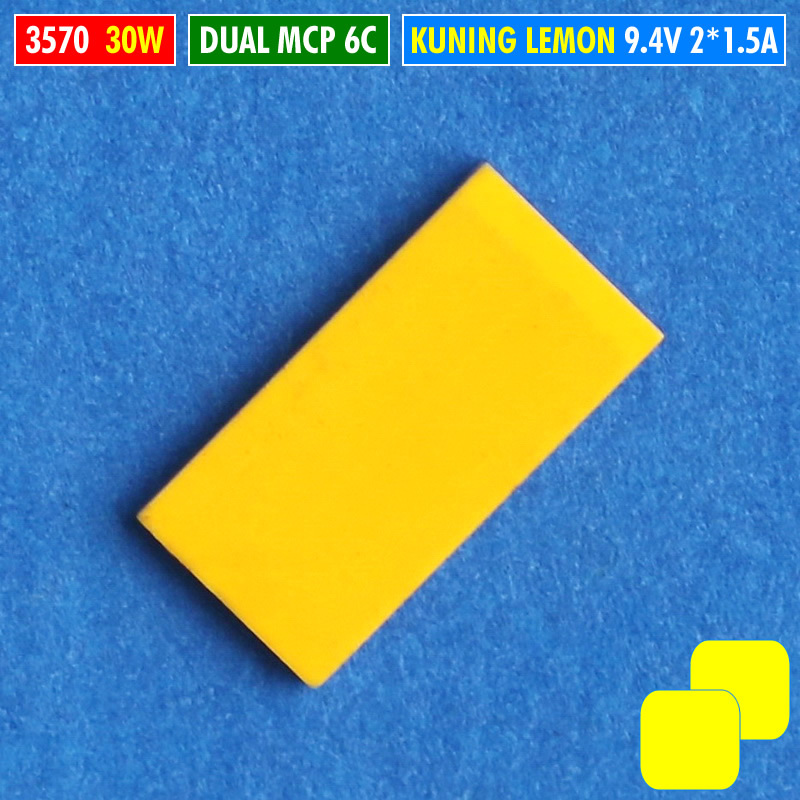 Chip LED 3570 30W 6C Dual Kuning Kuning MCP Laser D2 BiLED RTD AES 9V
