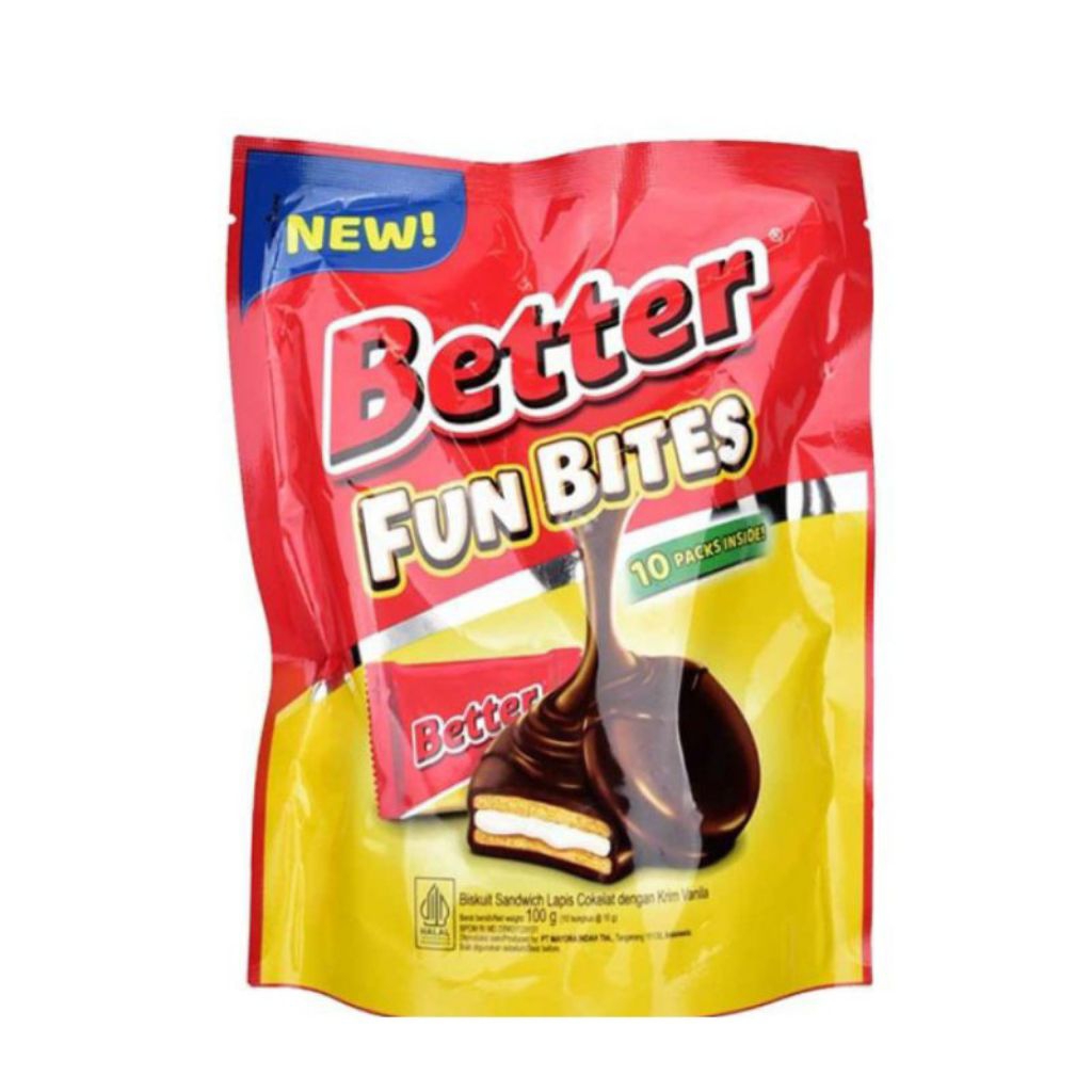 

Better Fun Bites Pouch 100gr isi 10pcs × 10gr