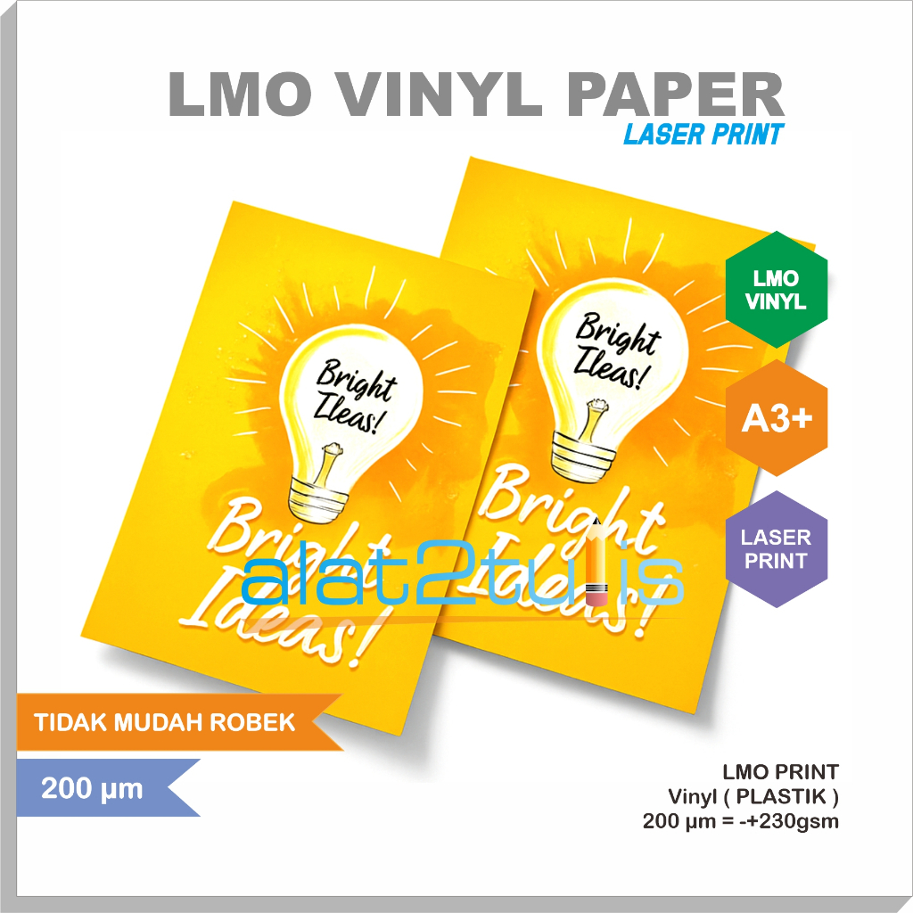 

Print / Cetak Media Waterproof LMO 200 Vinyl A3+