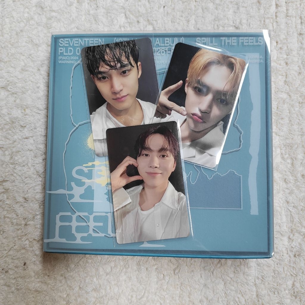 [READY STOCK] UNSEALED SEVENTEEN SPILL THE FEELS | FEEL BLUE VERS. | PC MINGYU S.COUPS, PB SEUNGKWAN