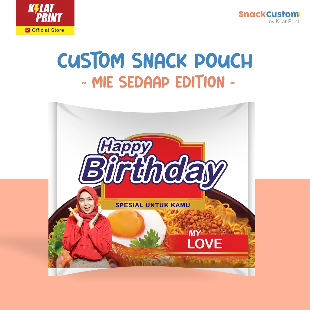 

Snack Custom Foto Bungkus Kertas Kado Muka Jumbo Ala Mie Sedaap Edition