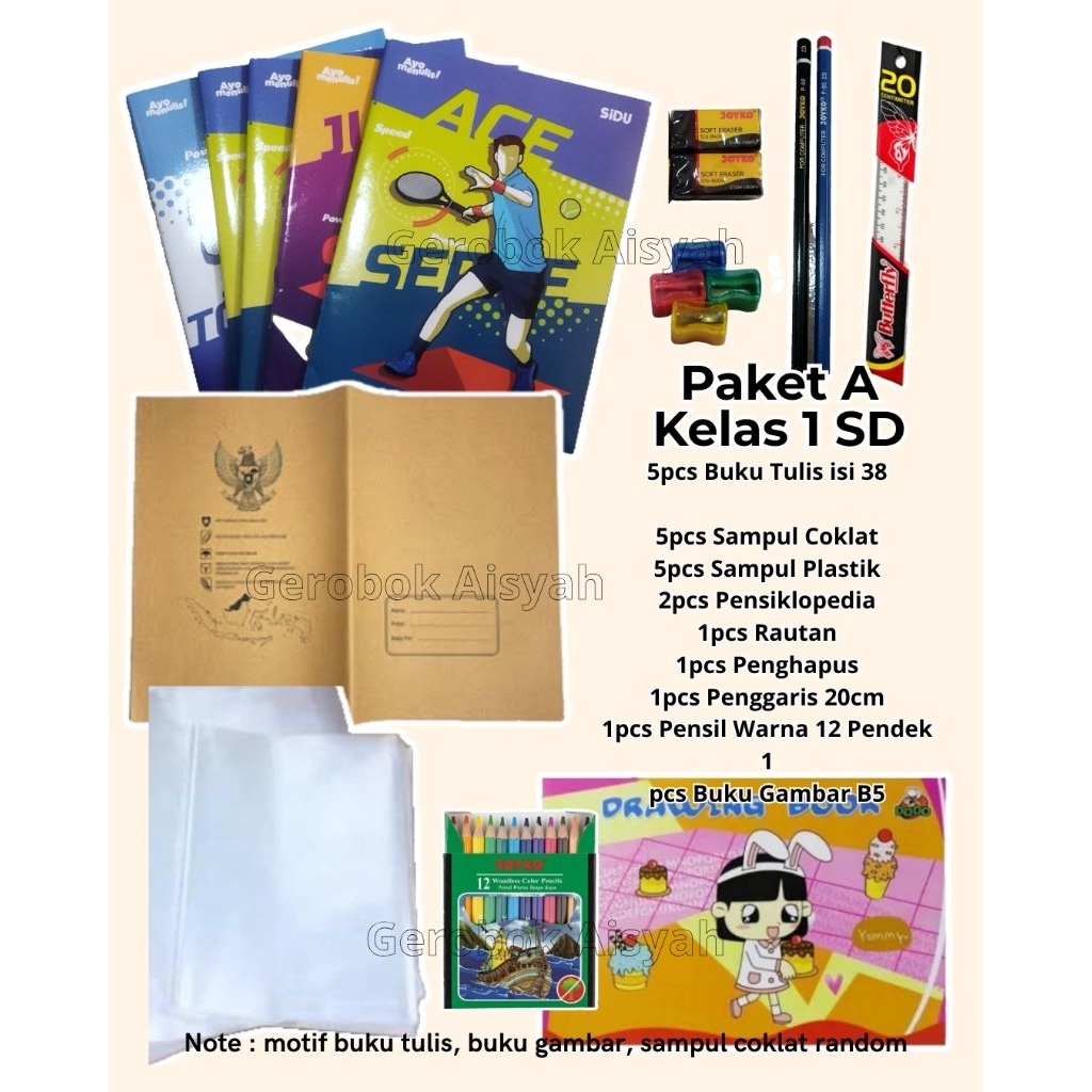 

PAKET BUKU ALAT TULIS PERLENGKAPAN BELAJAR SEKOLAH ANAK SD
