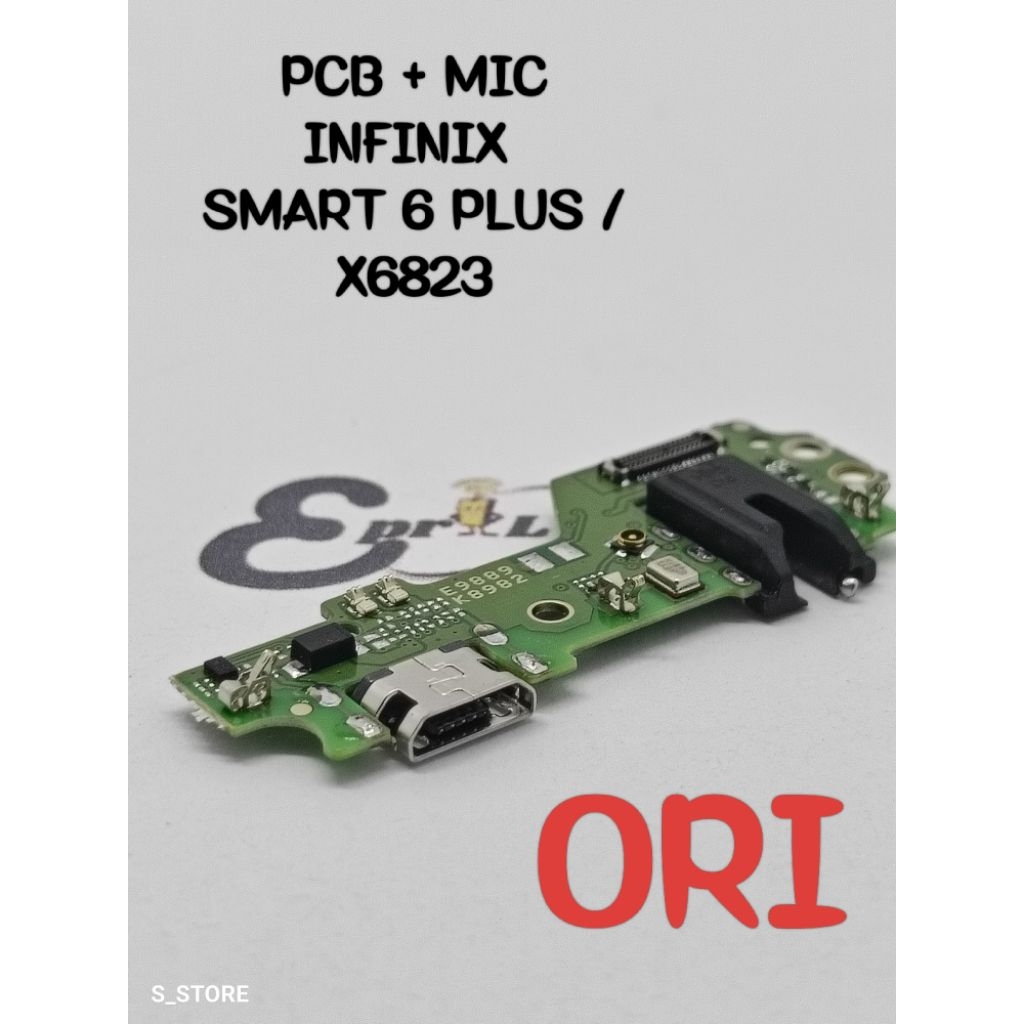 CONNECTOR CHARGER INFINIX SMART 6 PLUS X6823 ORI + MIC PAPAN KONEKTOR CAS INFINIX SMART 6 PLUS X6823