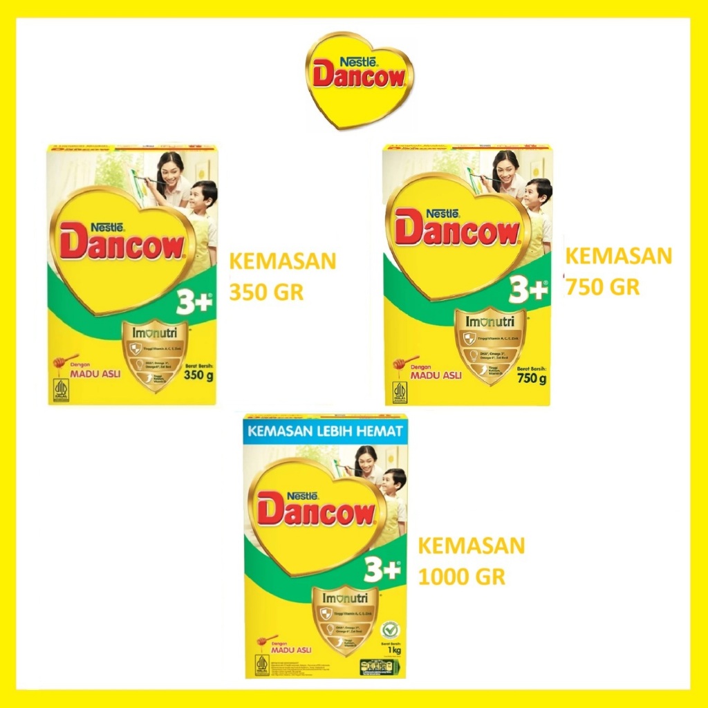 

Nestle Dancow 3+ Rasa Madu Susu Pertumbuhan Anak 3-5 Tahun 350 Gr / 750 Gr / 1000 Gr