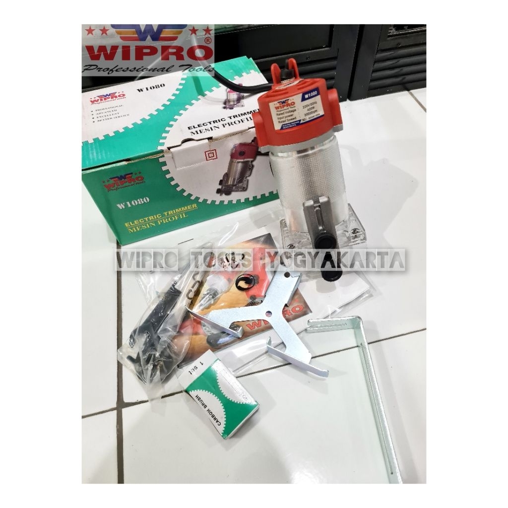 Wipro Mesin Profil Kayu W-1080 / Electric Trimmer Wipro 6MM