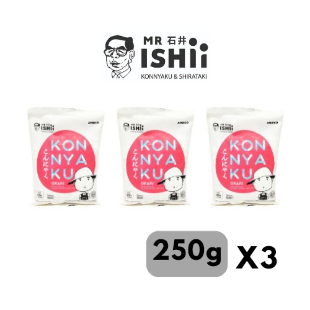 

3pcs mr.ishii konnyaku rice 250g / beras shirataki / beras diet