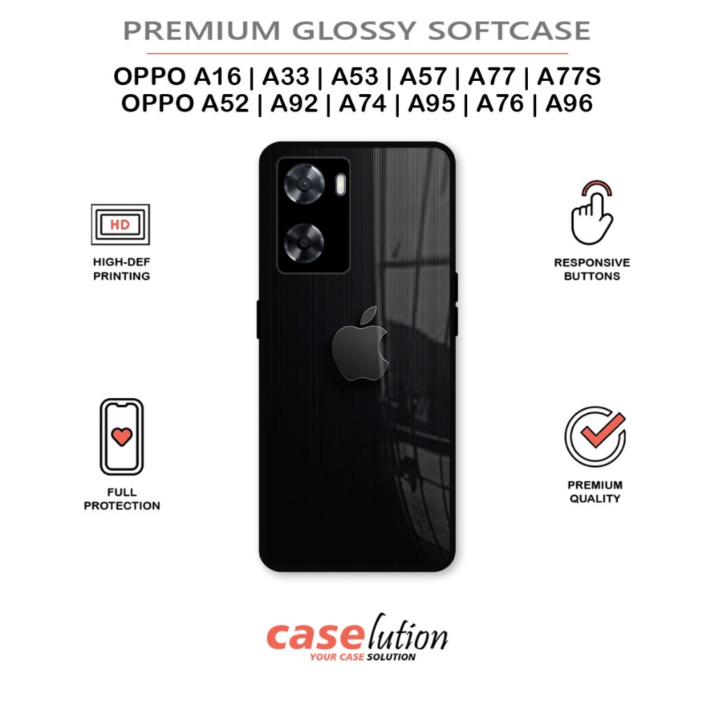 Glossy Softcase For OPPO A16 | A33 | A52 | A53 | A57 | A74 | A76 | A77 | A77S | A92 | A95 | A96 4G 5