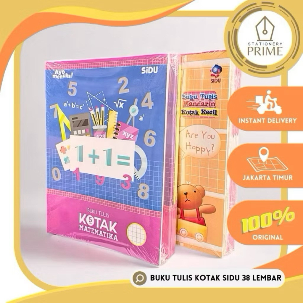 

Buku Tulis Kotak-Kotak Sinar Dunia isi 38 Lembar 1 pack isi 10pcs