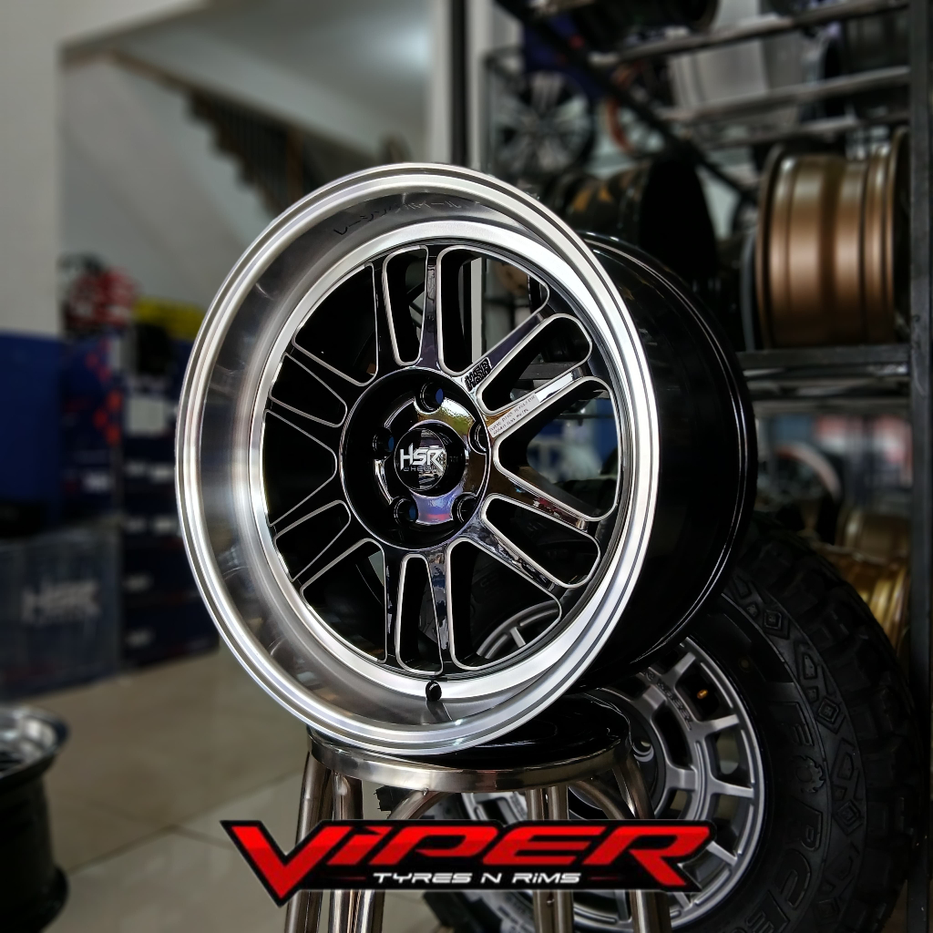 Velg racing Hsr bly 01 r17 pcd 5x114,3 Pelek Racing mobil inova, expander, terios, rush, l300, dll