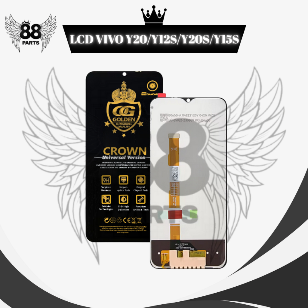 LCD VIVO Y20 V2027 / Y20S V2029 /Y12S V2026 / VIVO Y15S / V2043    TOUCHSCREEN FULL SET / LCD COMPLE