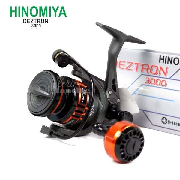 Reel Spinning Hinomiya DezTron 1000/3000/5000 - 6+1 BB, Gear 5.2:1, Power Handle
